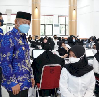Wabup Gowa Turun Langsung Pantau Ujian 1.918 Peserta CPNS