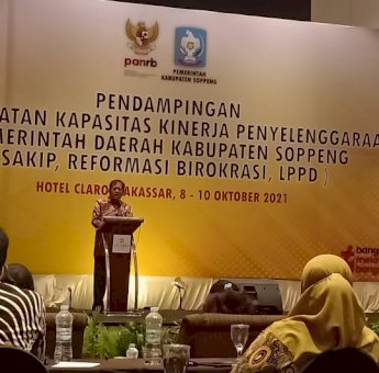 Pemkab Soppeng Gelar Pendampingan Peningkatan Kapasitas Kinerja di Hotel Claro Makassar