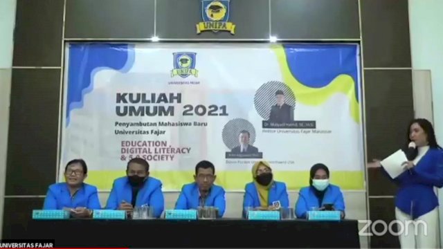 Penyambutan Mahasiswa Baru (Maba) Pascasarjana Unifa, Sabtu (16/10/2021).