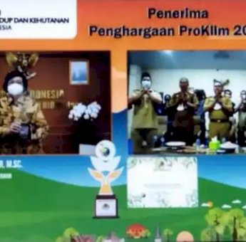 Lagi, Bupati Sinjai Andi Seto Terima Penghargaan Proklim Kategori Utama Dari Kementerian LHK
