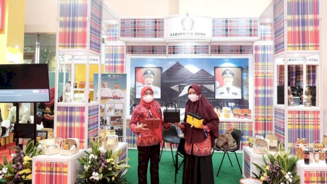 BUMDes Kabupaten Gowa diperkenalkan pada Asosiasi Pemerintah Kabupaten Seluruh Indonesia (APKASI) Otonomi Expo 2021 di Hall A Jakarta Convention Center (JCC) Senayan Jakarta, Rabu (20/10/2021).