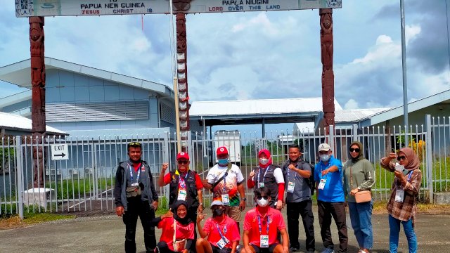 Pintu Gerbang Papua Nugini di Pos Lintas Batas Negara (PLBN) Skouw, Jayapura.