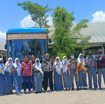 Libatkan 22 Sekolah di 7 Titik, Mobile Vaccinator Sasar 1.500 Pelajar di Jeneponto