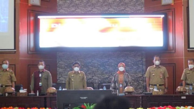 Kegiatan Edukasi Cinta, Bangga dan Paham Rupiah, berlangsung di Ruang Pila Kantor Bupati Sinjai, Selasa (26/10/2021).