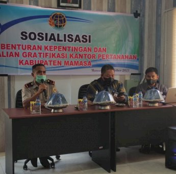 Ombudsman Sulbar Sampaikan Penguatan Integritas di Kantor Pertanahan Mamasa