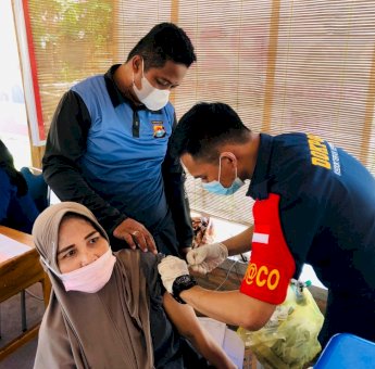 Agar Herd Immunity Segera Tercapai, Polres Majene Terus Gelorakan Vaksinasi