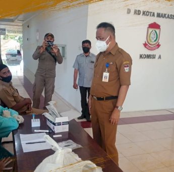 Proteksi Dini, Sekretariat DPRD Makassar Sediakan Layanan Swab Test