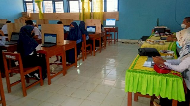Proses Asesmen di SMPN 4 Liliriaja Kabupaten Soppeng, Rabu (06/10/2021).