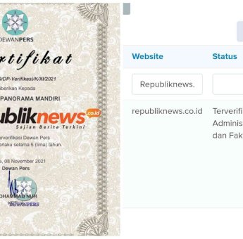 Alhamdulillah, Republiknews.co.id Resmi Terverifikasi Administrasi dan Faktual Dewan Pers
