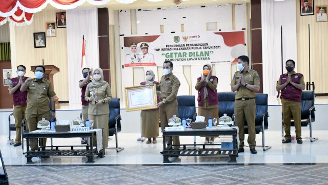 Inovasi &lsquo;Getar Dilan&rsquo; Resmi Terima Penghargaan Top 45 Inovasi Pelayanan Publik 2021