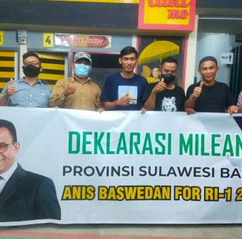 Anak Muda Sulbar Deklarasikan Anies Baswedan Calon Presiden