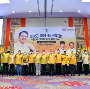 Basis Partai Golkar, Sulsel Jadi Tempat Konsolidasi Perdana Airlangga Hartarto