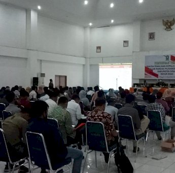 Panitia Pemilihan Kepala Desa se-Kabupaten Sinjai Ikuti Bimtek