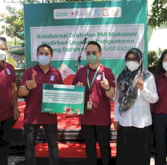 Gandeng Grab, PMI Makassar Hadirkan Layanan Pengantaran Darah Cepat dan Aman