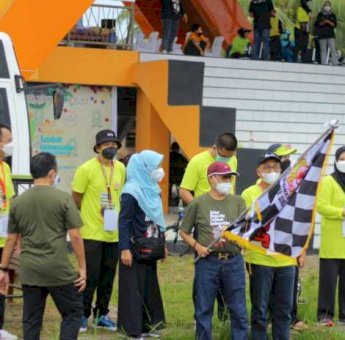 Momentum HKN 2021, Dinkes Gandeng IDI Sinjai Gelar Fun Bike dan Senam Bersama