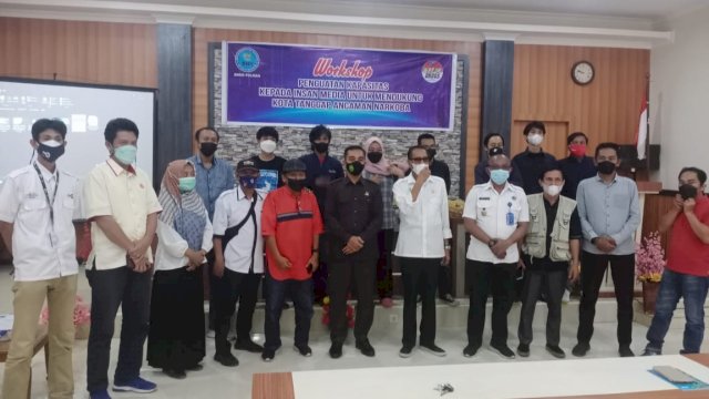Workshop penguatan kapasitas insan media yang digelar oleh BNNK Polman, Rabu (17/11/2021).