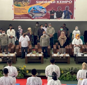 225 Kensi Bertarung di Pra-porprov Kempo di Kampus UIM Makassar