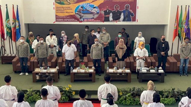 Pra-porprov Kempo berlangsung di Aula Kampus Universitas Islam Makassar, Sabtu (20/11/2021).