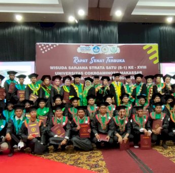 Universitas Cokroaminoto Makassar Mewisuda 52 Alumni Periode 2020/2021