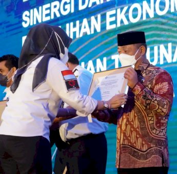 Komitmen Tingkatkan Transaksi Elektronik, Pemkab Gowa Raih Penghargaan ETPD