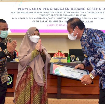20 Daerah di Sulsel Raih Kota/Kabupaten Sehat, Andi Sudirman: Kita Terbaik Nasional