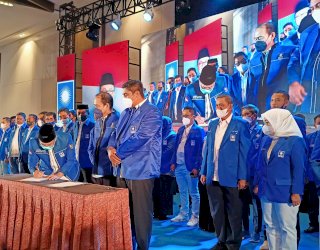 Hanya 3 Ketua Parpol Hadiri Pelantikan Pengurus PAN se Sulsel