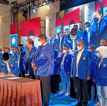 Hanya 3 Ketua Parpol Hadiri Pelantikan Pengurus PAN se Sulsel