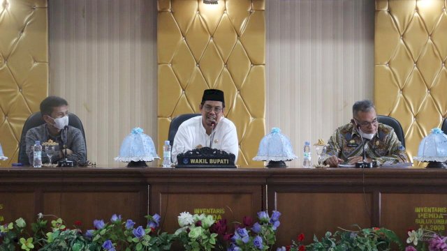 Wakil Bupati Bulukumba, Andi Edy Manaf saat menyambut rombongan Humas DPRD Sulsel, Jumat (29/10/2021).