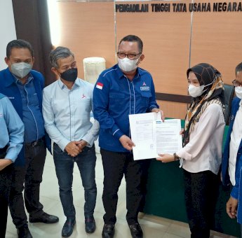 Sambangi PTTUN Makassar, Demokrat Sulsel Kirim Surat Perlindungan Hukum ke MA
