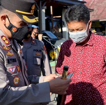 Jaga Ketertiban Administrasi Personel, Kapolres Palopo Periksa Sikap Tampang Anggota