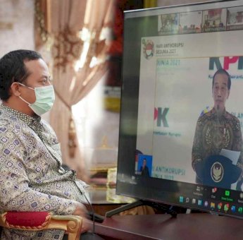 Dihadiri Jokowi, Plt Gubernur Sulsel Ikuti Virtual Hakordia 2021