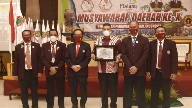 Musyawarah Daerah X PPNI, tingkat Kabupaten Malang, di Bess Resort, Waterpark Hotel & Convention Hall, Kecamatan Lawang, Kamis (16/12/2021).