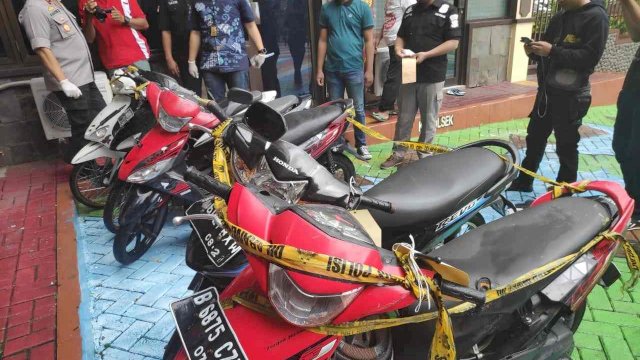 Motor Curian yang berhasil diamankan oleh jajaran Polres Metro Jakarta Barat selama tahun 2021.