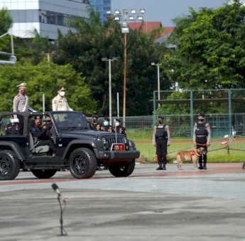 Andi Sudirman Pimpin Apel Gelar Pasukan Operasi Lilin, Berikut Aturan Nataru 2021 di Sulsel