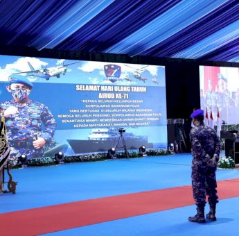 Pesan Penting Kapolri di Peringatan HUT Polairud ke-71