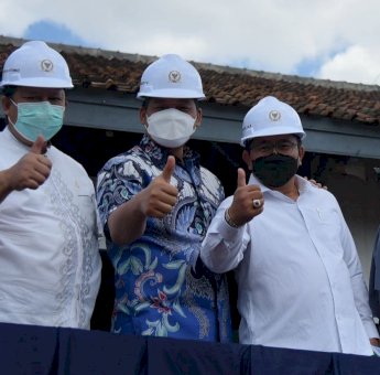 Tinjau Rel Ganda KA Bogor-Sukabumi, Fauzi Titip Penyelesaian Kereta Api Sulsel