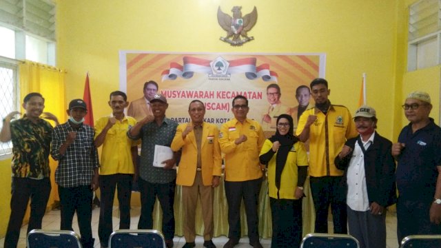 Musyawarah Kecamatan DPD II Partai Golkar Kota Palopo Beberapa Waktu Lalu.
