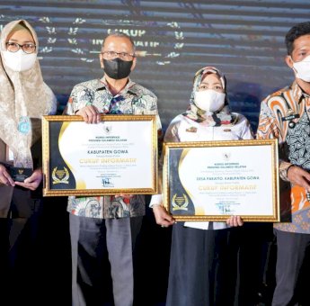 Pemkab Gowa Raih Penghargaan Keterbukaan Informasi Dari KI Sulsel