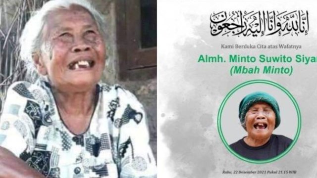 Mbah Minto Salah Satu Talent Dari Youtuber Ucup Klaten yang Viral Karena Gagal Mudik Tutup Usia