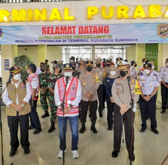 Menhub dan Kakorlantas Polri Lakukan Pengecekan Bandara, Tempat Karantina dan Terminal
