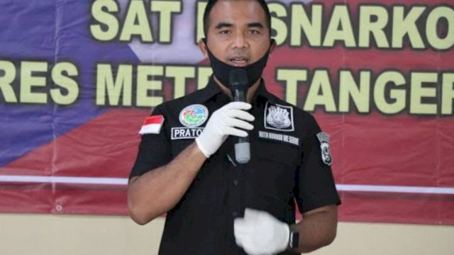 Kasat Narkoba Polres Metro Tangerang Kota, AKBP Pratomo Widodo.