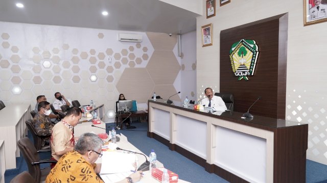 Delapan peserta lelang jabatan pimpinan pejabat tinggi Pemkab Gowa ikut proses uji kompetensi di Baruga Karaeng Pattingalloang, Kantor Bupati Gowa. (Istimewa)