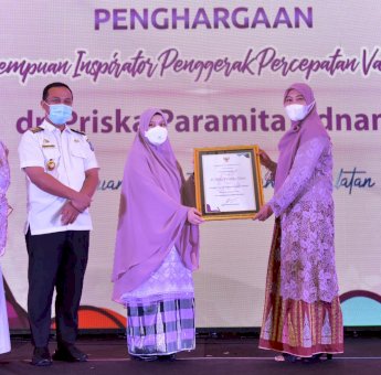 Mampu Dorong Cakupan Vaksinasi Covid-19, Priska Adnan Raih Penghargaan