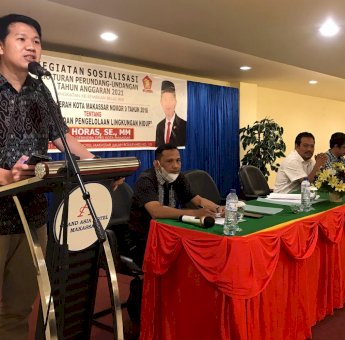 Legislator DPRD Makassar Eric Horas Sosialisasikan Perda Perlindungan Lingkungan Hidup