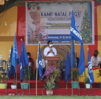 Hadiri Camp Natal PPGT Klasis Sangbua Lambe, Suaib Mansur : Pemuda Hadir Sebagai Pemimpin Perubahan