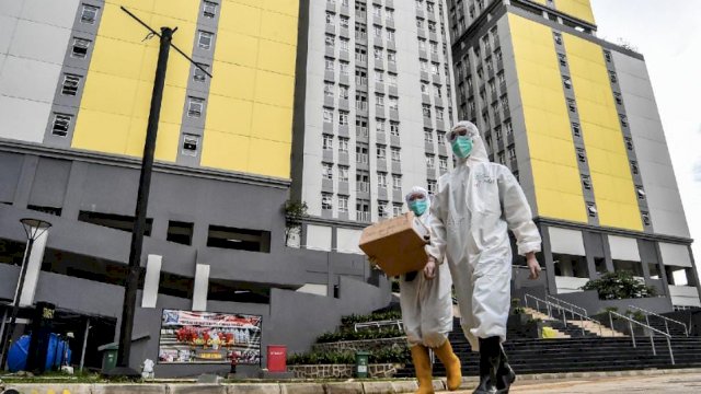Lokasi Karantina di Wisma Atlet Jakarta.