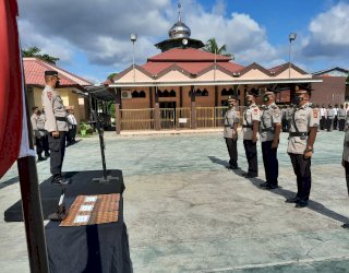 Sertijab, Lima Pejabat Utama Polres Majene Resmi Berganti