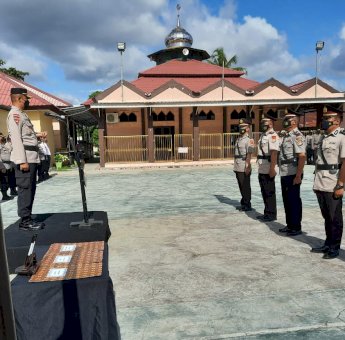 Sertijab, Lima Pejabat Utama Polres Majene Resmi Berganti