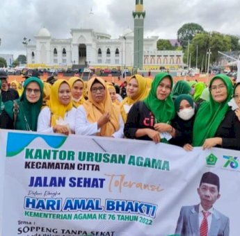 Wabup Soppeng Lepas Jalan Sehat Toleransi