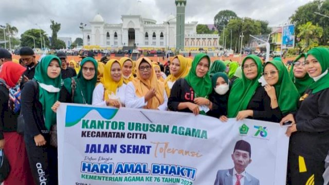 Wabup Soppeng Lepas Jalan Sehat Toleransi